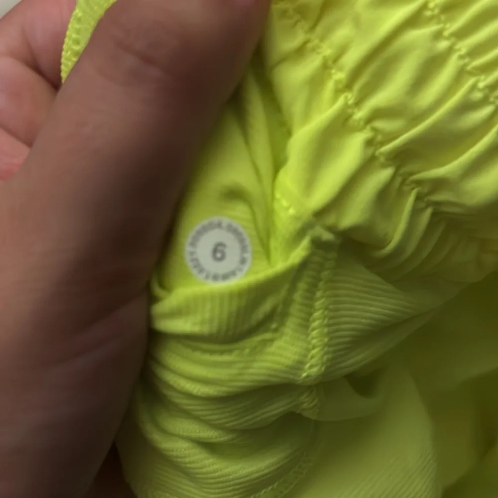 Lululemon Highlighter Yellow Hotty Hot Shorts - Picture 4 of 4